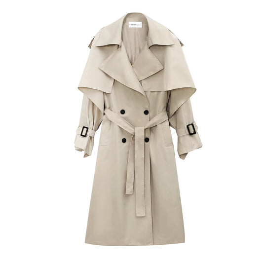 Long Trench Coat – Minimal Elegant Style